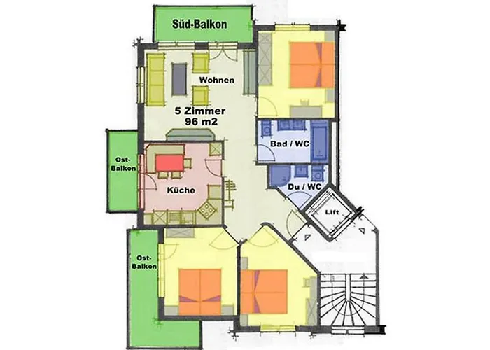 아파트 Azurit Saas Fee